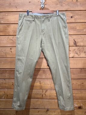 Benzak BC-04 Relaxed Chino Pants Bronze Brown Japanese Sateen Twill Size 38
